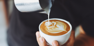 Straight Up Coffee and Food Pouring coffee
